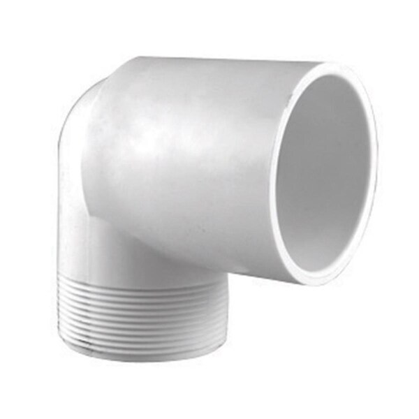 Pinpoint PVC023060600 Schedule 40 PVC 90 Deg.Street Elbow White 0.5 in., 25PK PI150911 - main